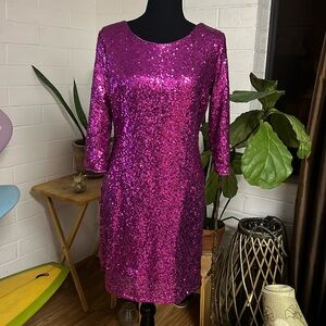 Pink sparkly dress
